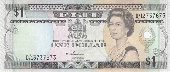 Fiji 1 dollar 1987